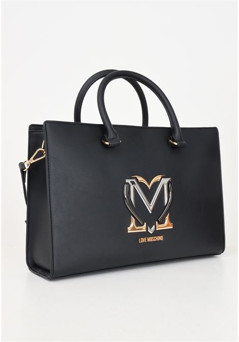 Shopper nera da donna con logo LOVE MOSCHINO | JC4329PP0LKN0000